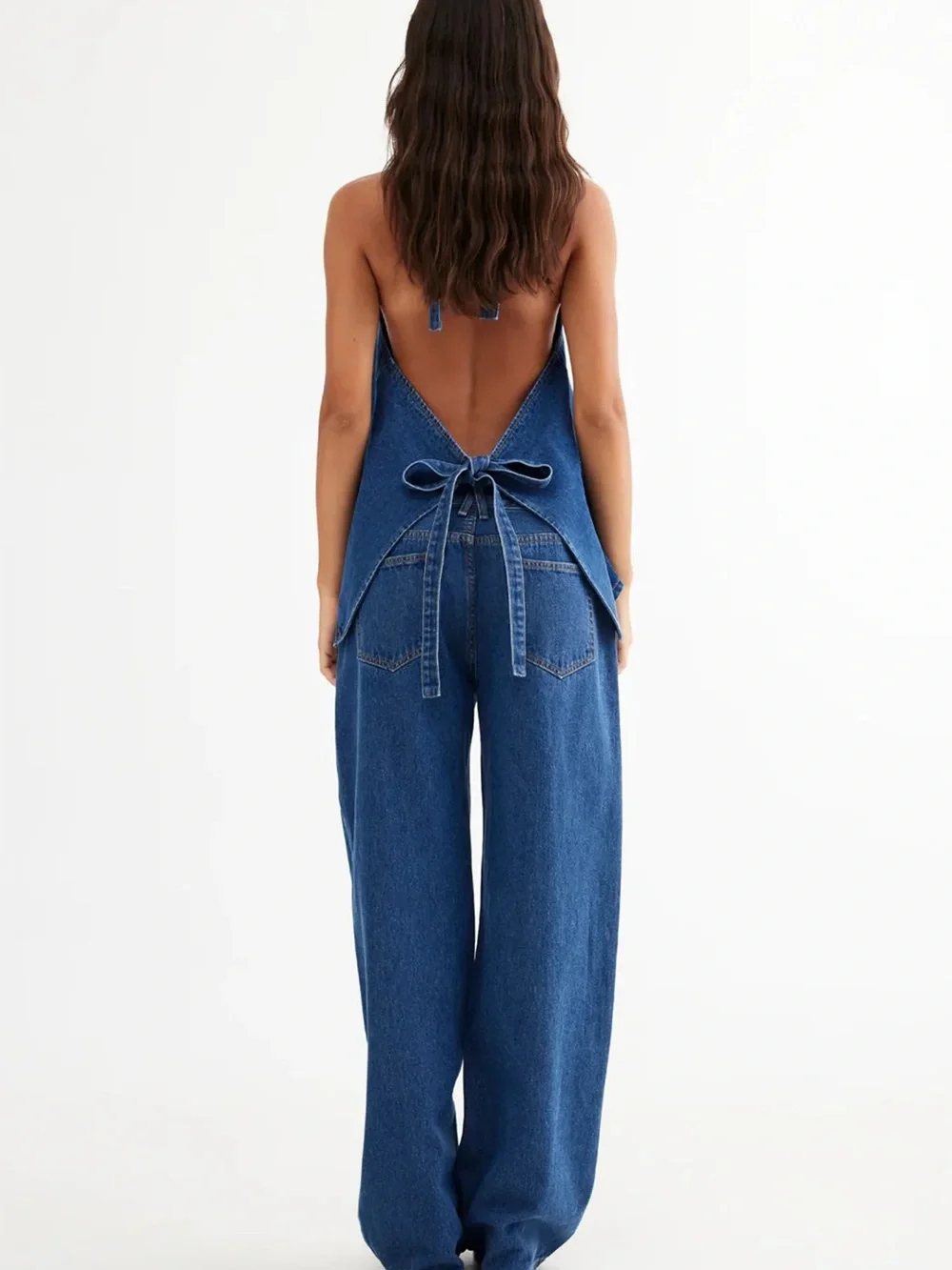Lioness Hills Halter Top & Top Model Jeans Matching Set